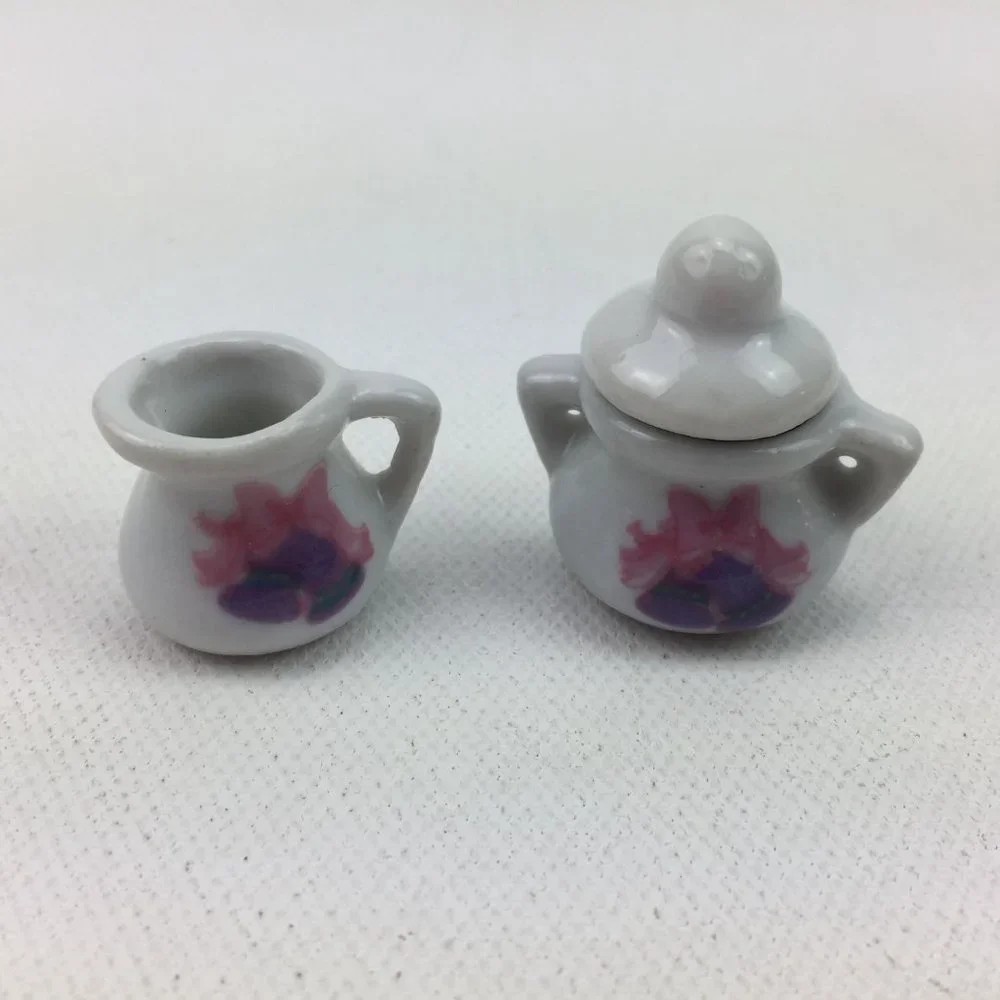 Fisher Price Playhouse Toys Ceramic Tea Party Cup Saucer Set Pretend Play
